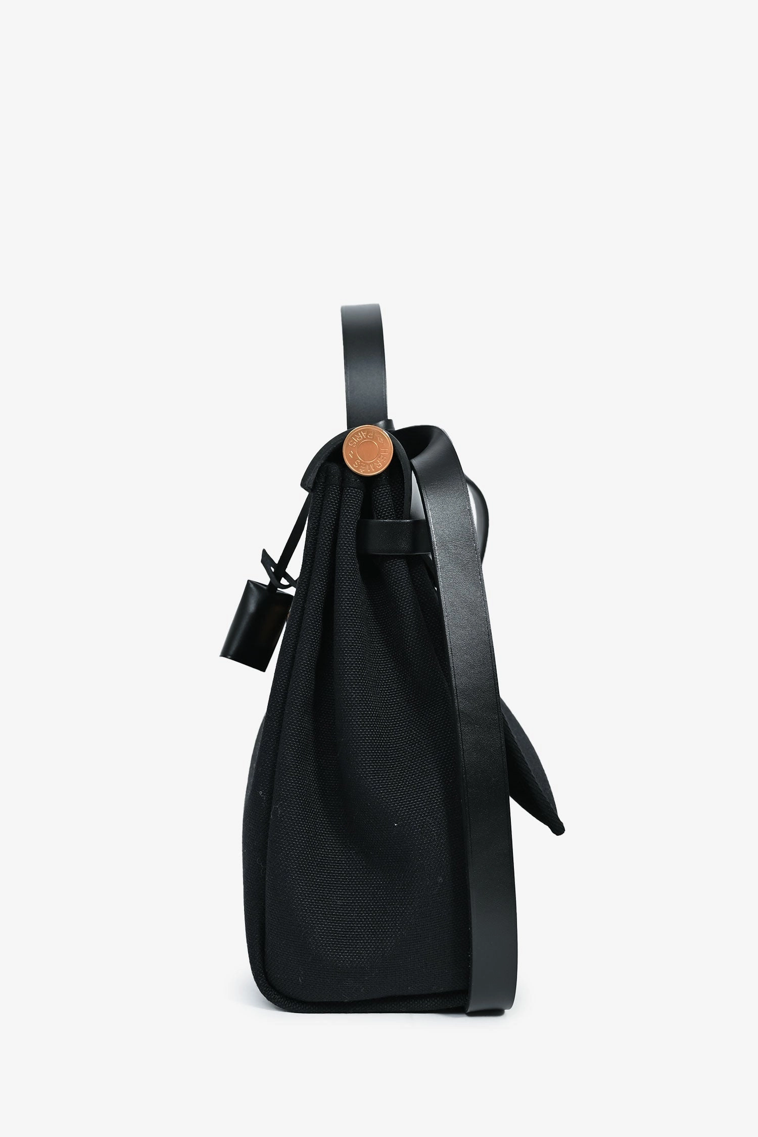 Herms 2022 Black Toile Canvas/Leather Herbag 31