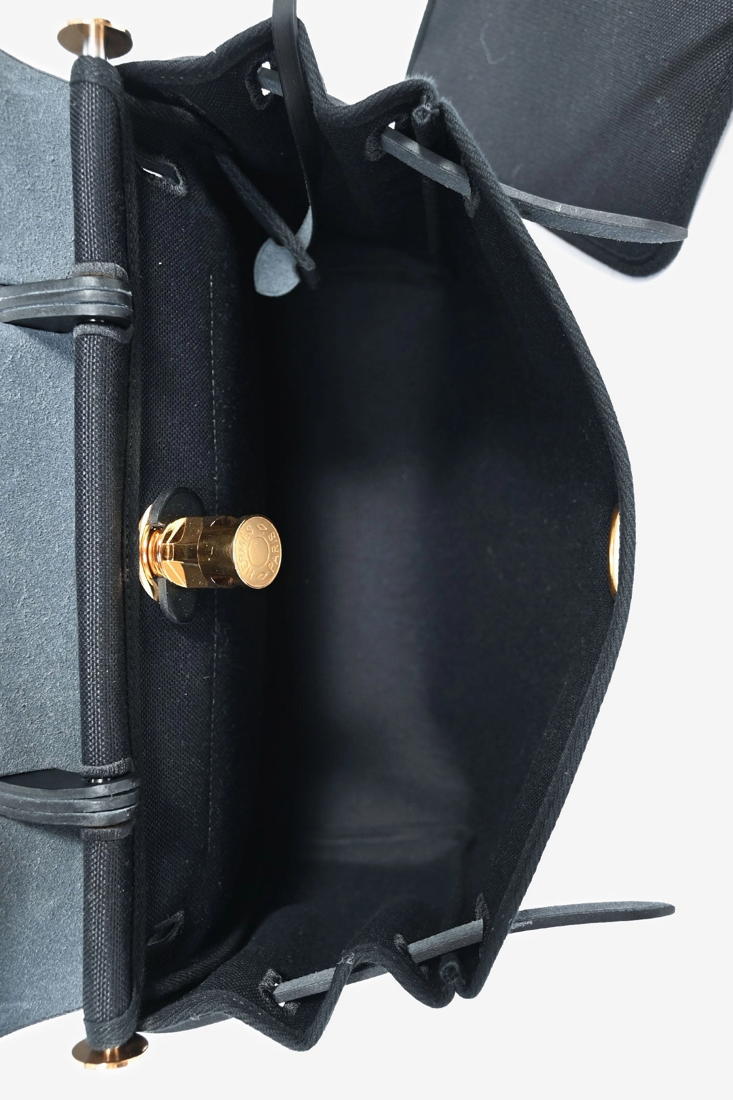 Herms 2022 Black Toile Canvas/Leather Herbag 31