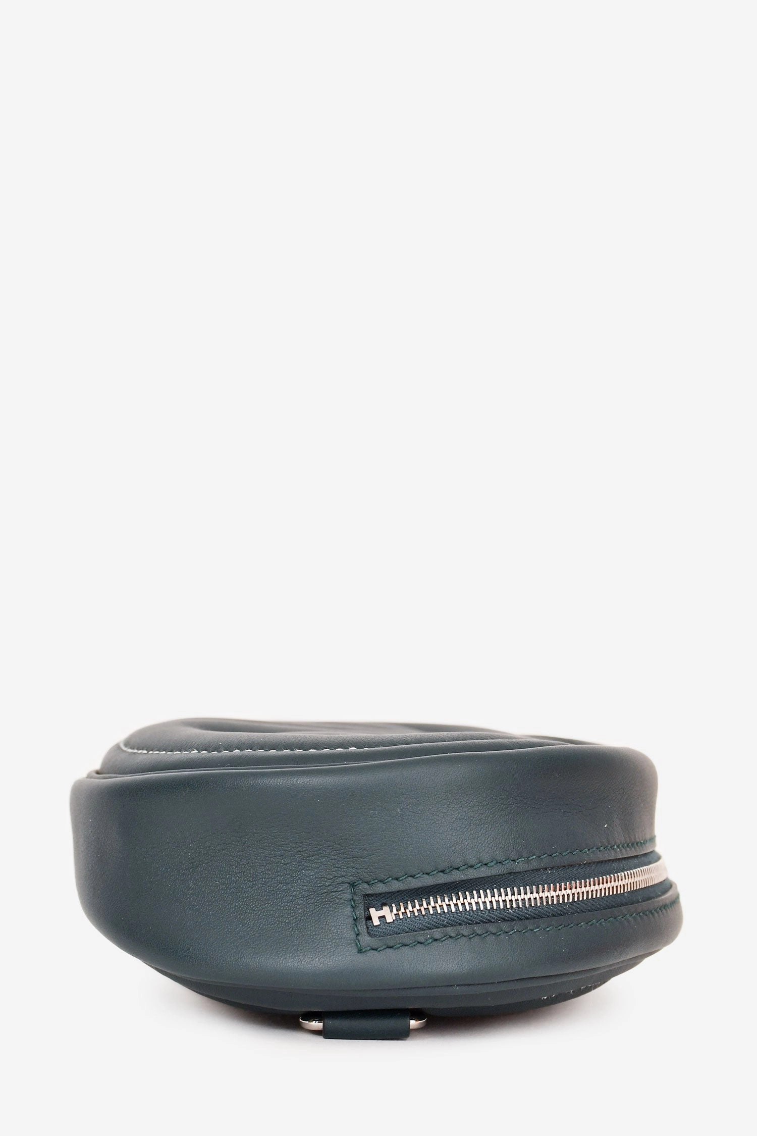 Herms 2022 Teal Leather 'In The Loop' Belt Bag