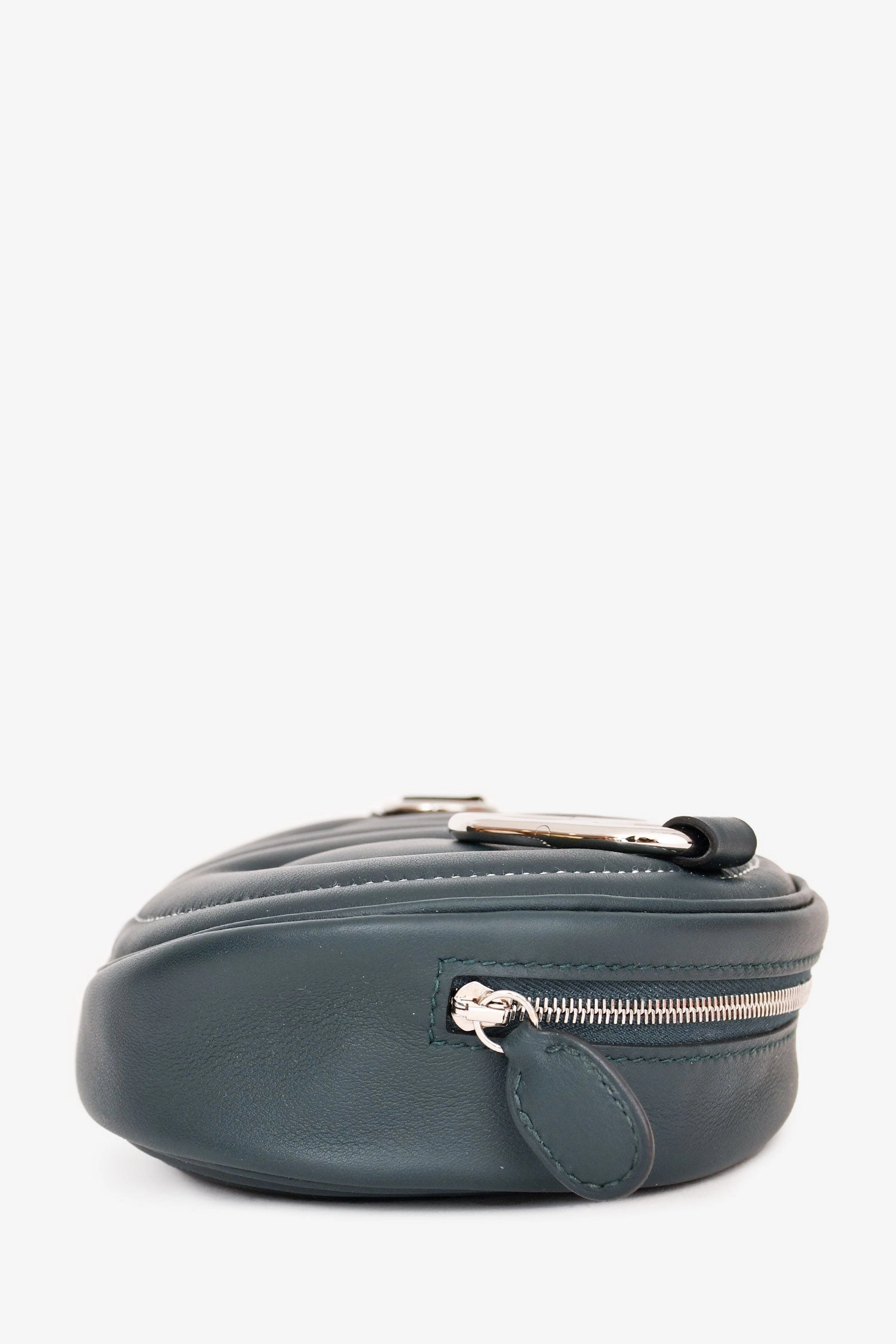 Herms 2022 Teal Leather 'In The Loop' Belt Bag