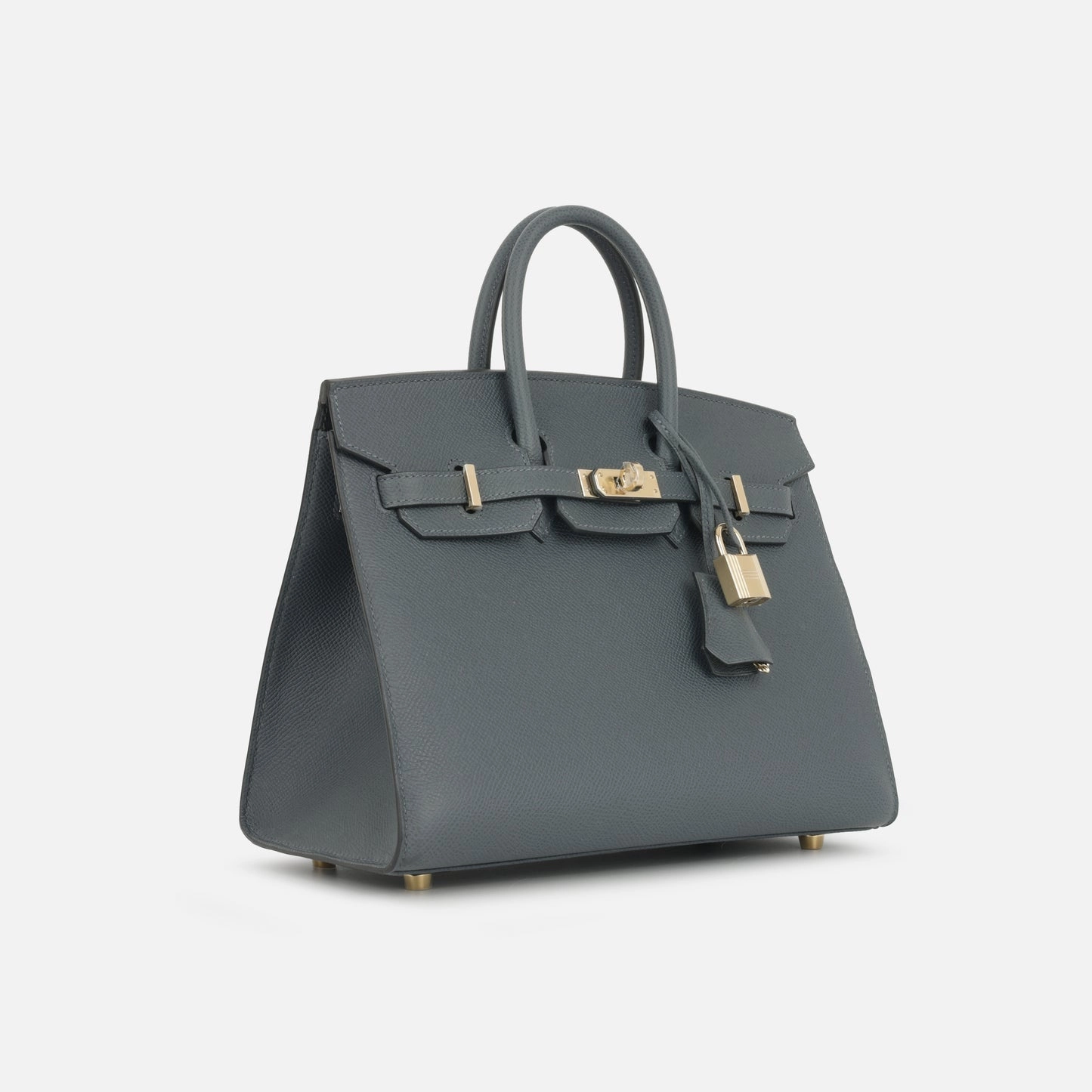 Herms - Birkin 25 - Gris Misty Epsom Sellier PBHW - Brand New - 2024