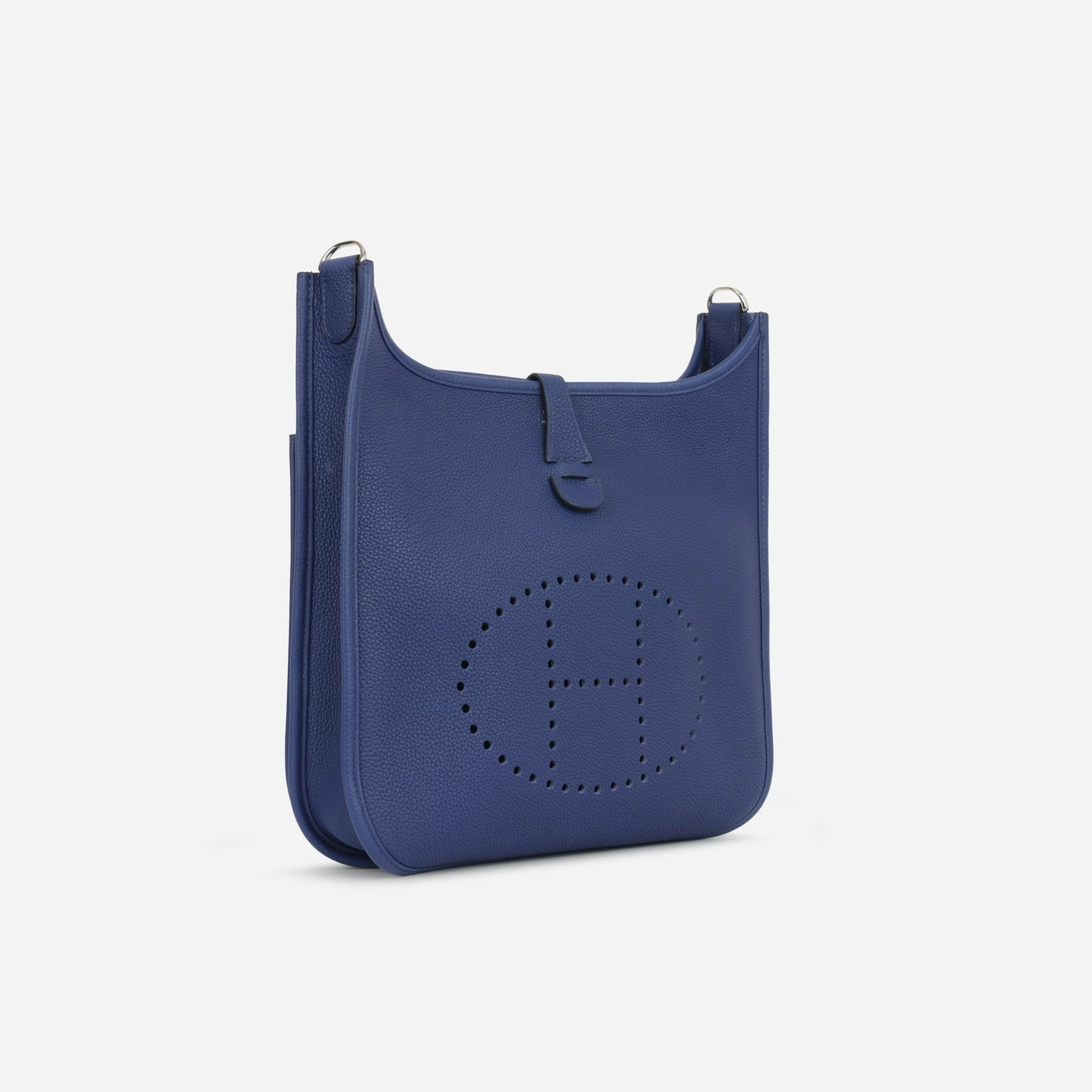 Herms - Evelyne PM - Bleu Saphire Clemence PHW - Pre-Loved - 2020