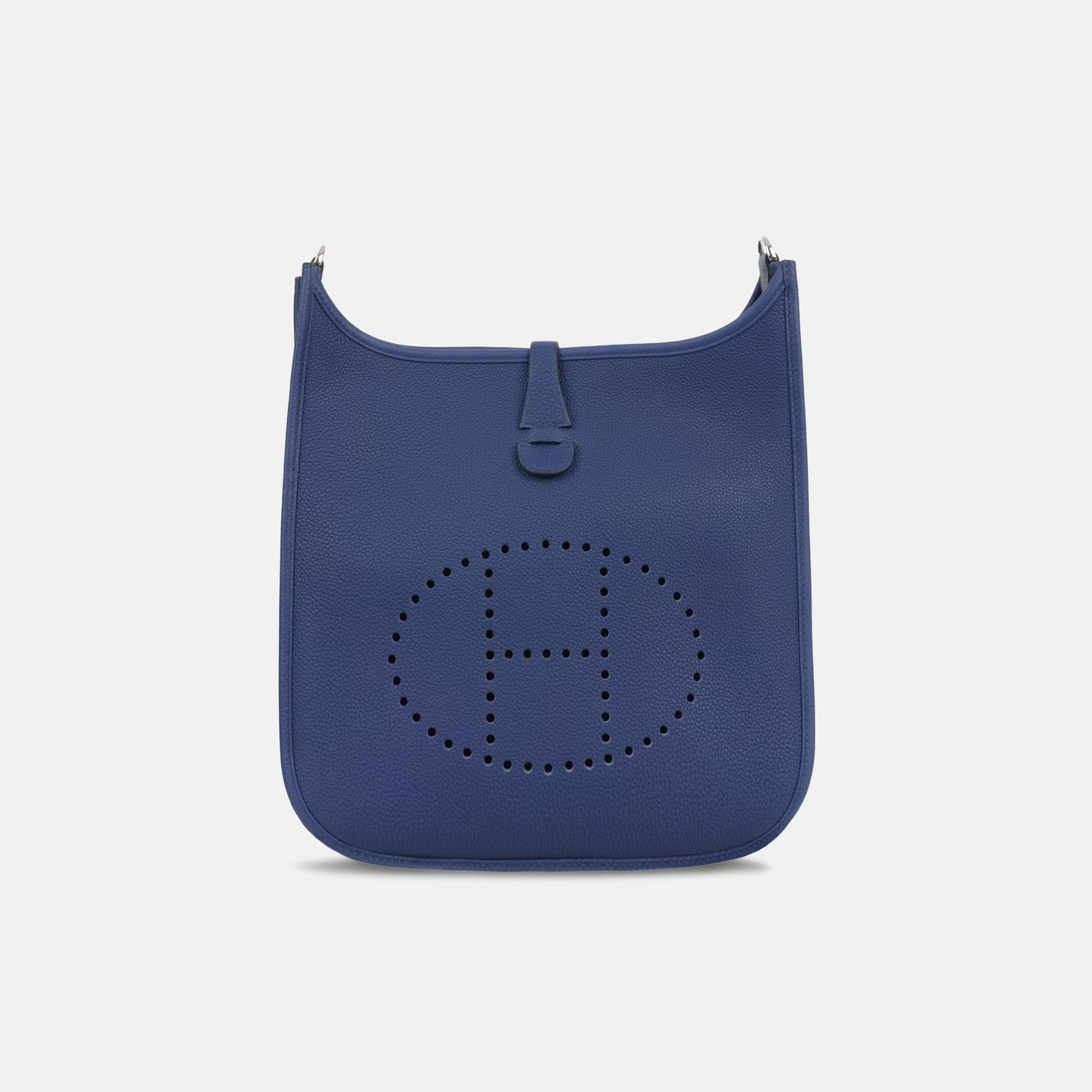 Herms - Evelyne PM - Bleu Saphire Clemence PHW - Pre-Loved - 2020