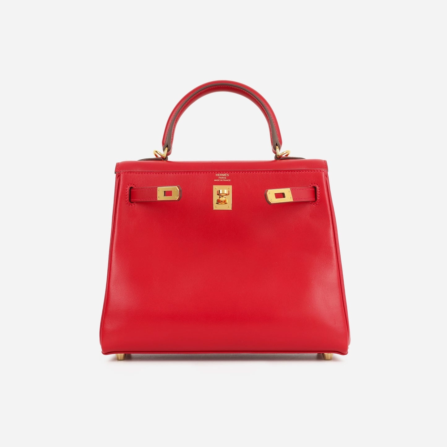 Herms - Kelly 25 - Rouge Vif Tadelakt GHW - Pre-Loved - 2021