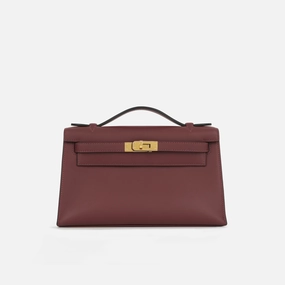Herms - Kelly Pochette - Rouge H Swift GHW - 2024 - Brand New