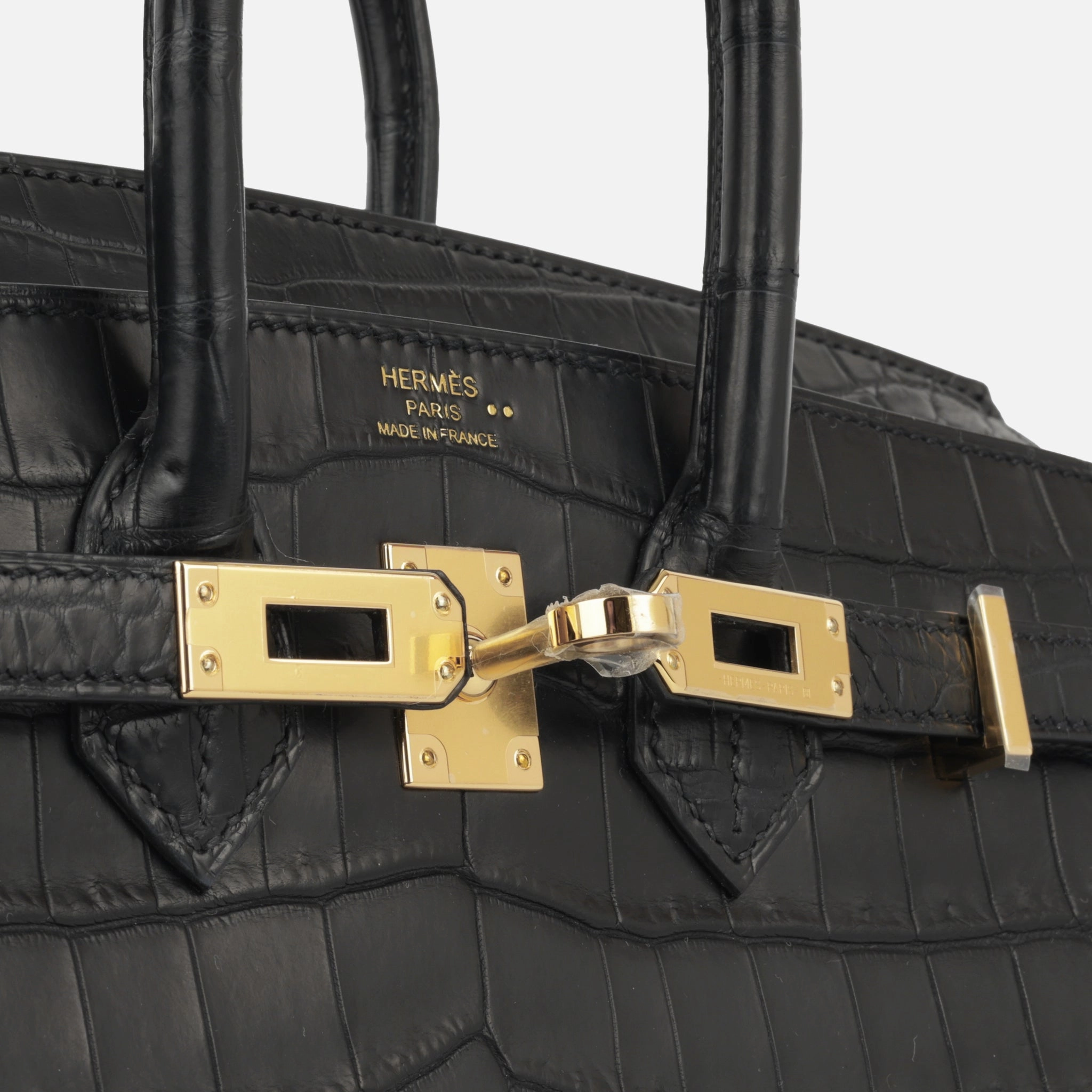 Herms Birkin 25 - Noir Matte Croc (NWT)