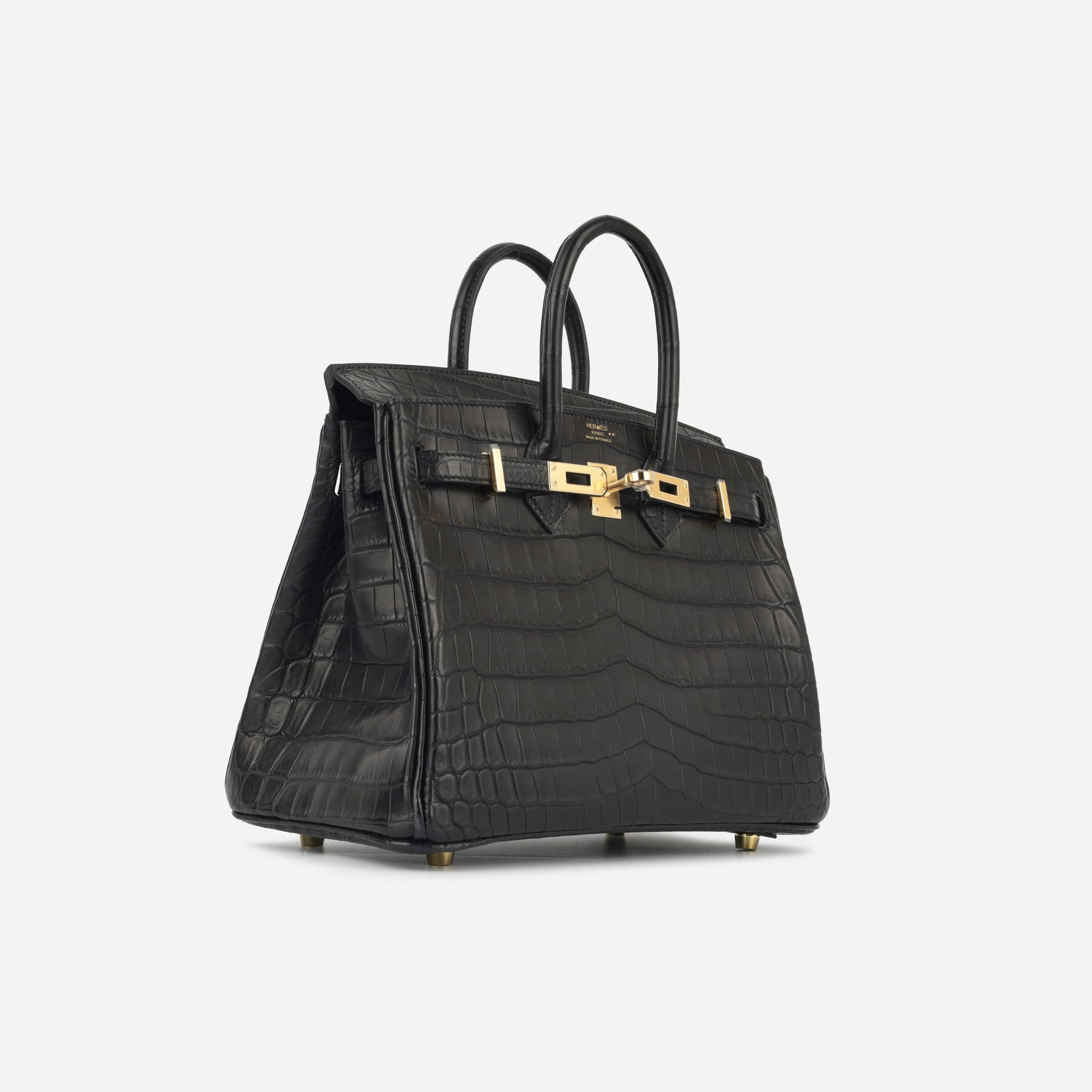 Herms Birkin 25 - Noir Matte Croc (NWT)