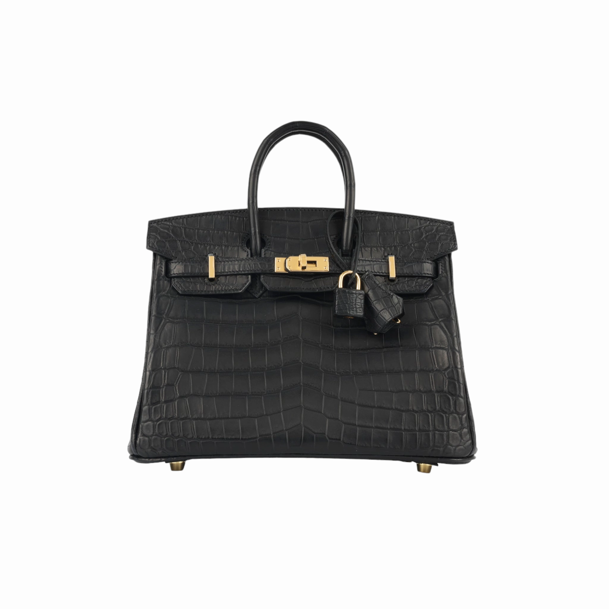 Herms Birkin 25 - Noir Matte Croc (NWT)