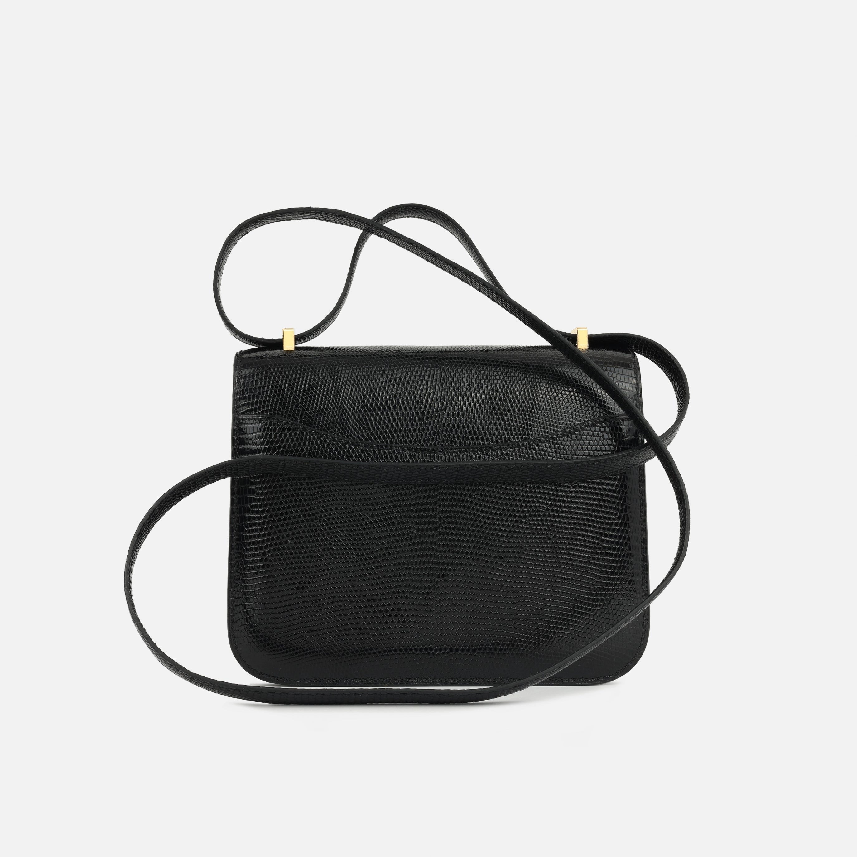 Herms Constance 18 - Black Salvator Lizard (NWT)
