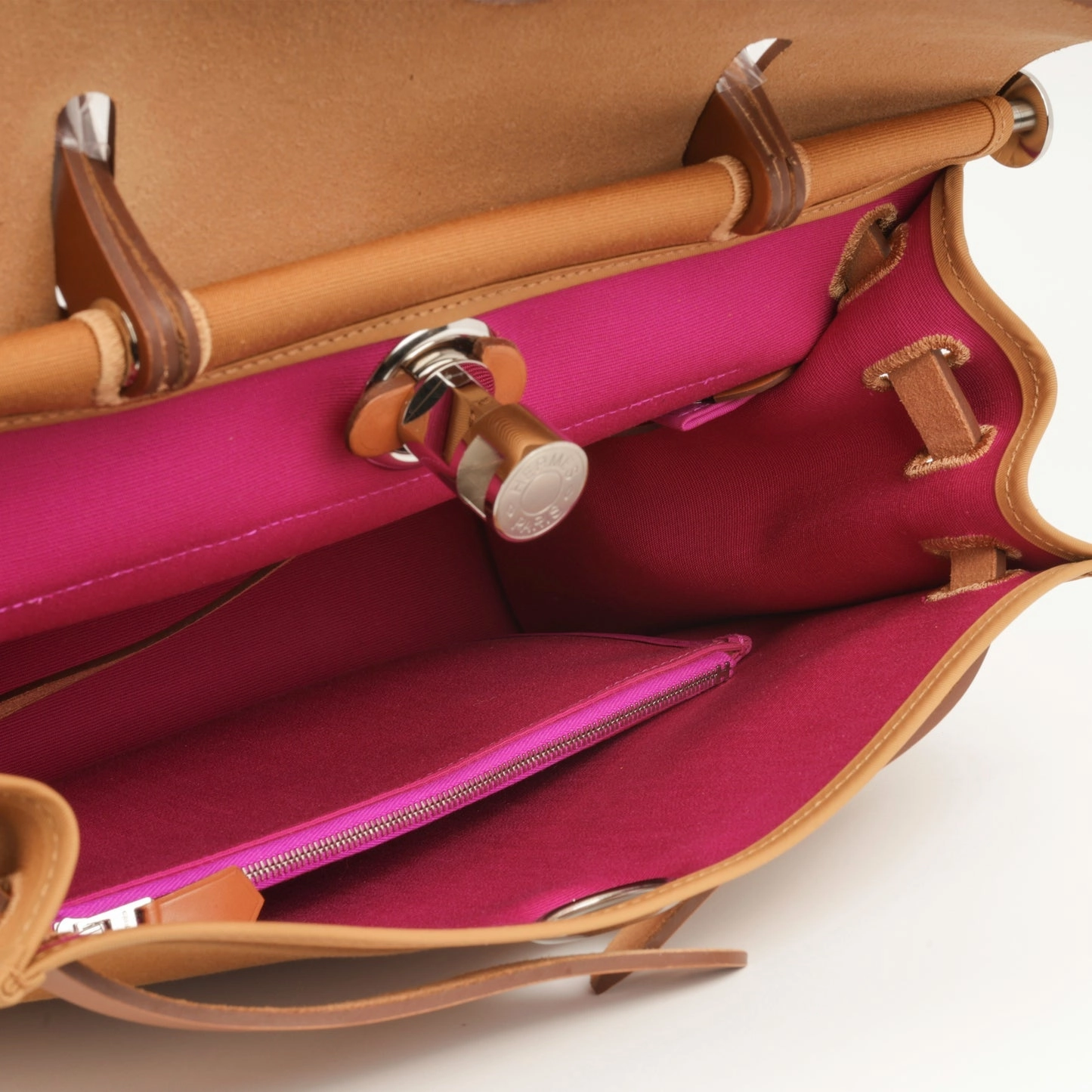 Herms Hermes - Herbag 31 - Dune / Magnolia Canvas / Fauve Hunter PHW - 2021