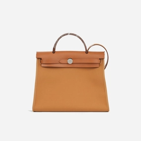 Herms Hermes - Herbag 31 - Dune / Magnolia Canvas / Fauve Hunter PHW - 2021