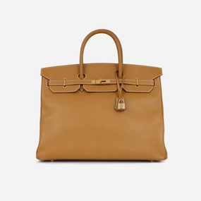 Herms Herms - Vintage Birkin 40 - Gold Ardannes GHW - Pre-Loved - 1999
