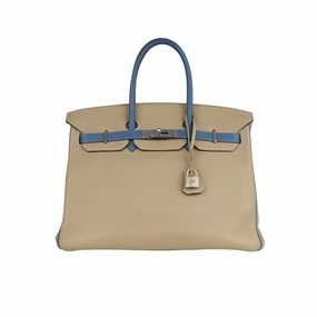 Herms HSS Birkin 35 - Gris Tourterelle / Mykonos