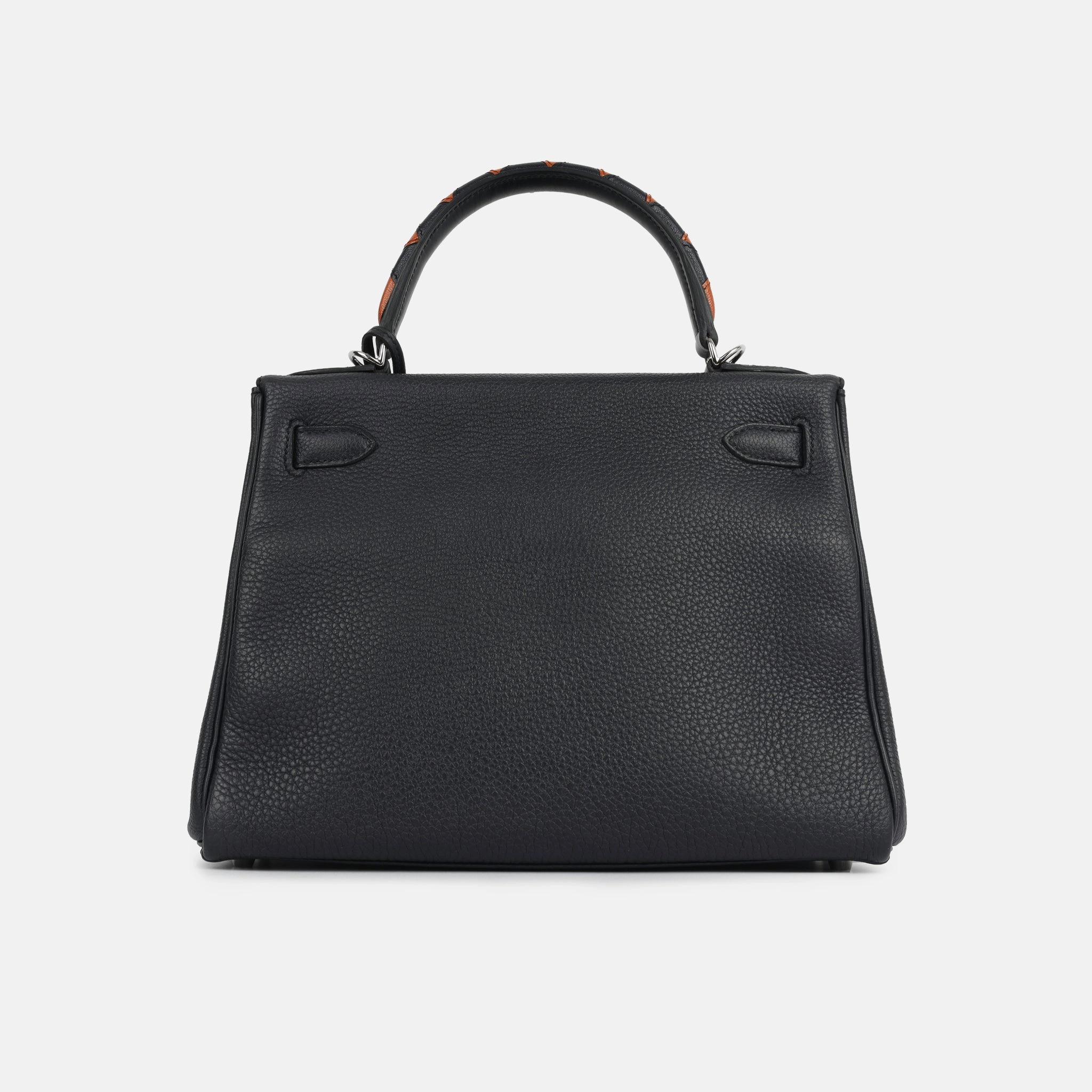 Herms Kelly 28 Au Galop - Bleu Indigo / Cuivre Togo