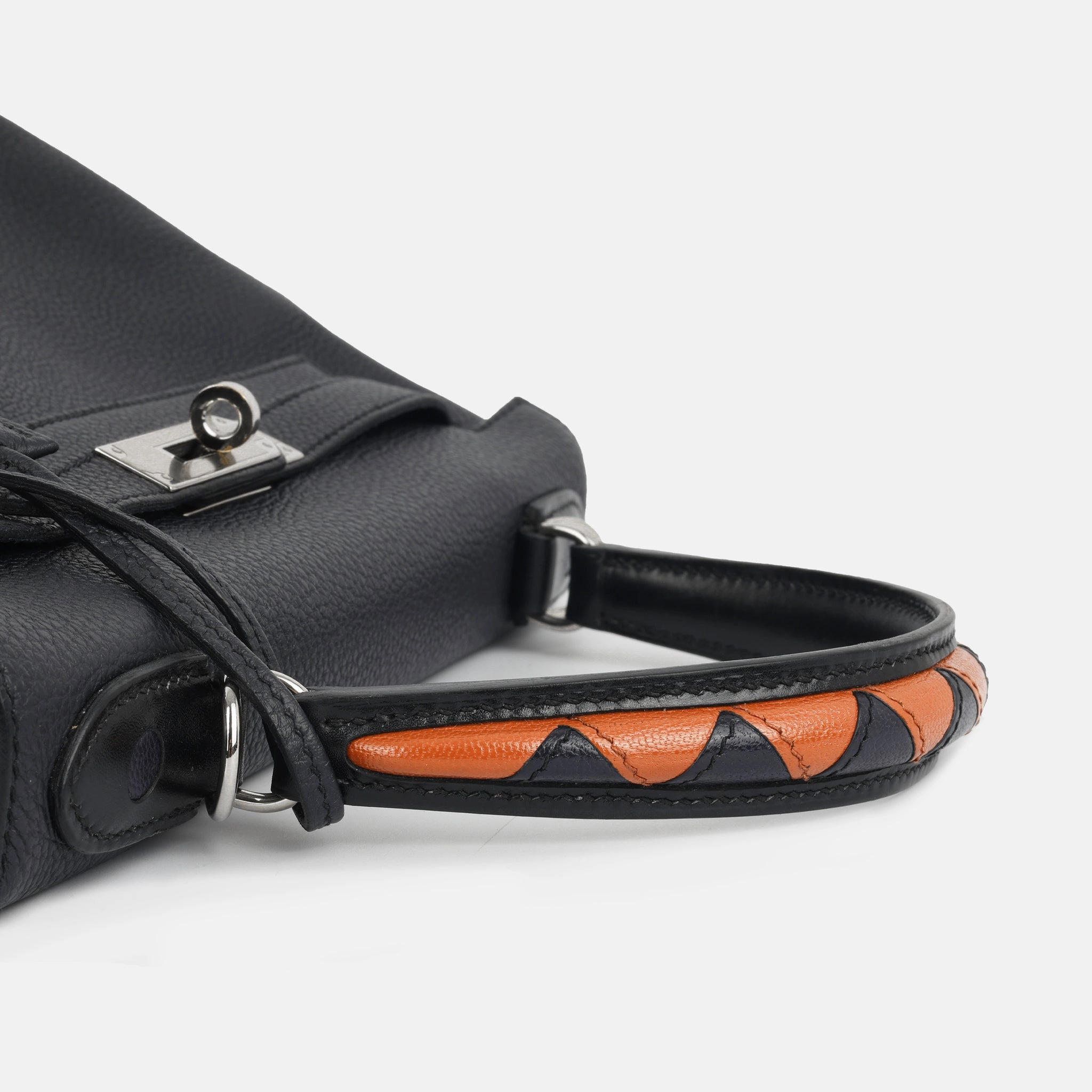 Herms Kelly 28 Au Galop - Bleu Indigo / Cuivre Togo