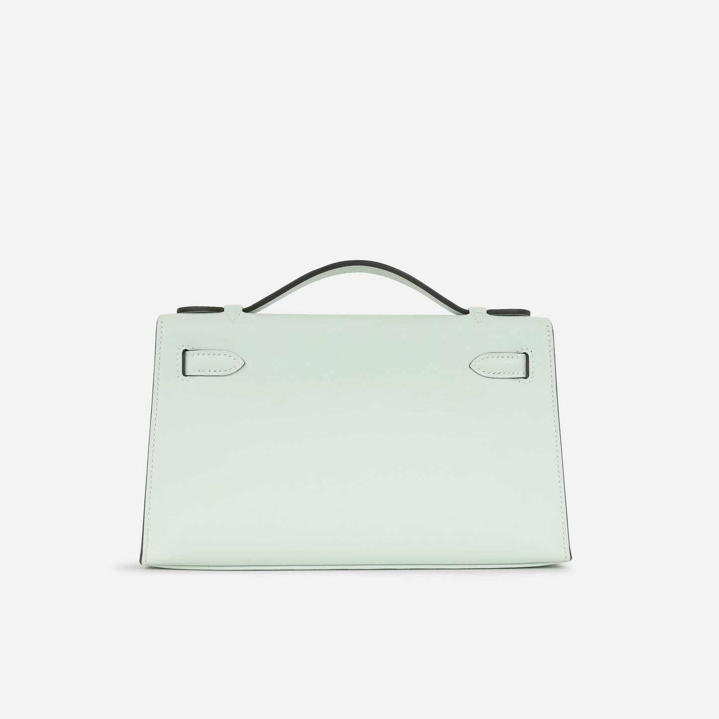 Herms Kelly Pochette Vert Peppermint Swift PHW (NWT)