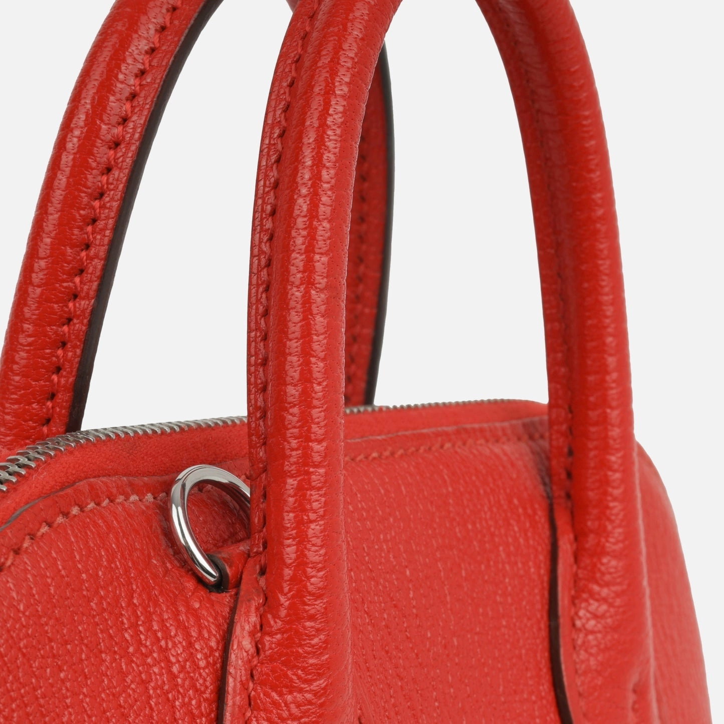 Herms Mini Bolide - Rouge De Coeur Chvre PHW