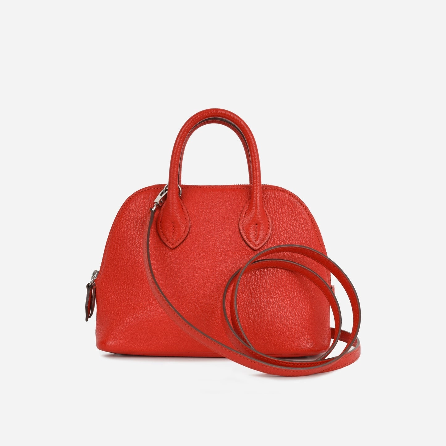 Herms Mini Bolide - Rouge De Coeur Chvre PHW