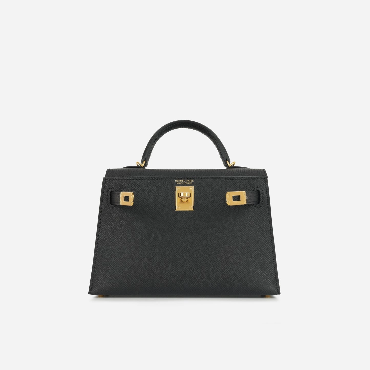 Herms Mini Kelly 20 Noir Epsom GHW (NWT)