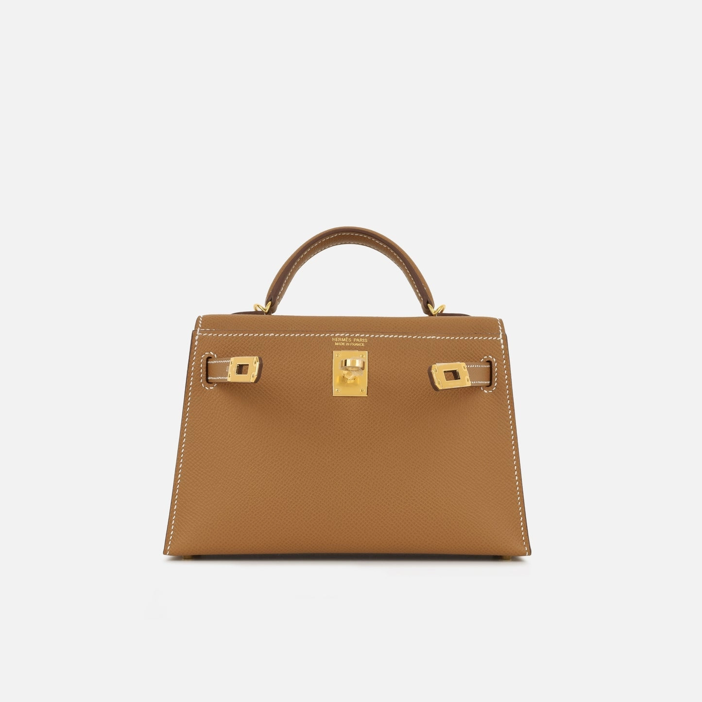 Herms Mini Kelly Gold Epsom GHW (NWT)