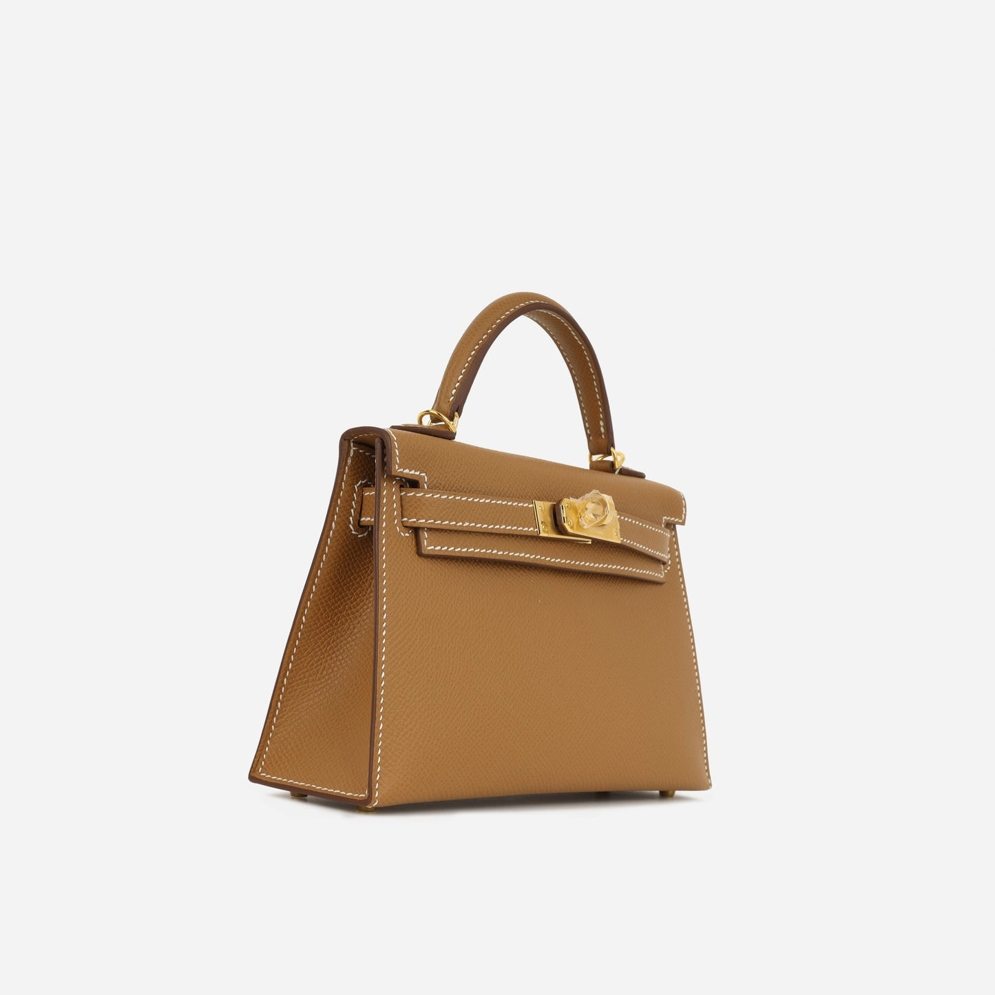 Herms Mini Kelly Gold Epsom GHW (NWT)