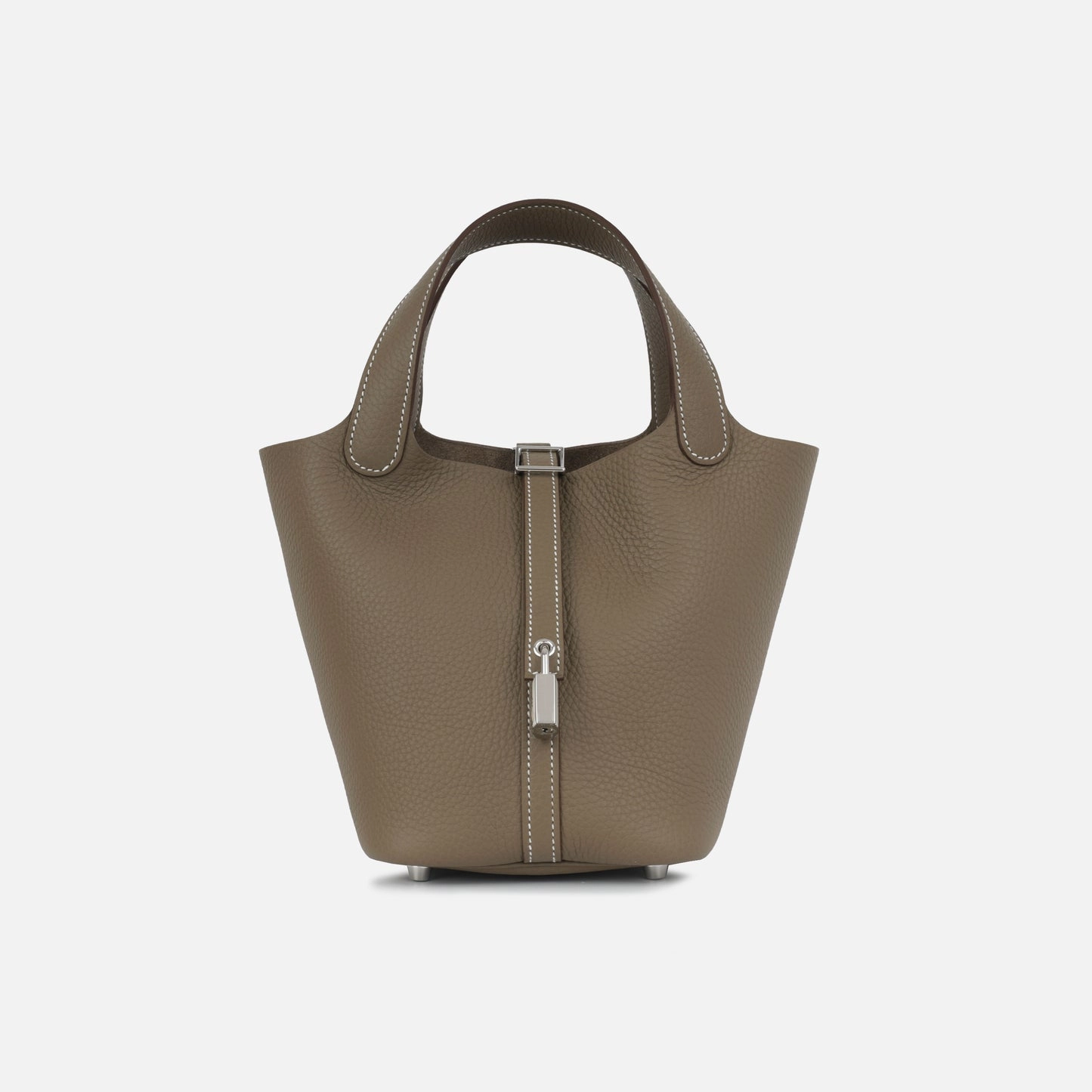 Herms Picotin 18 - Etoupe Clemence Palladium
