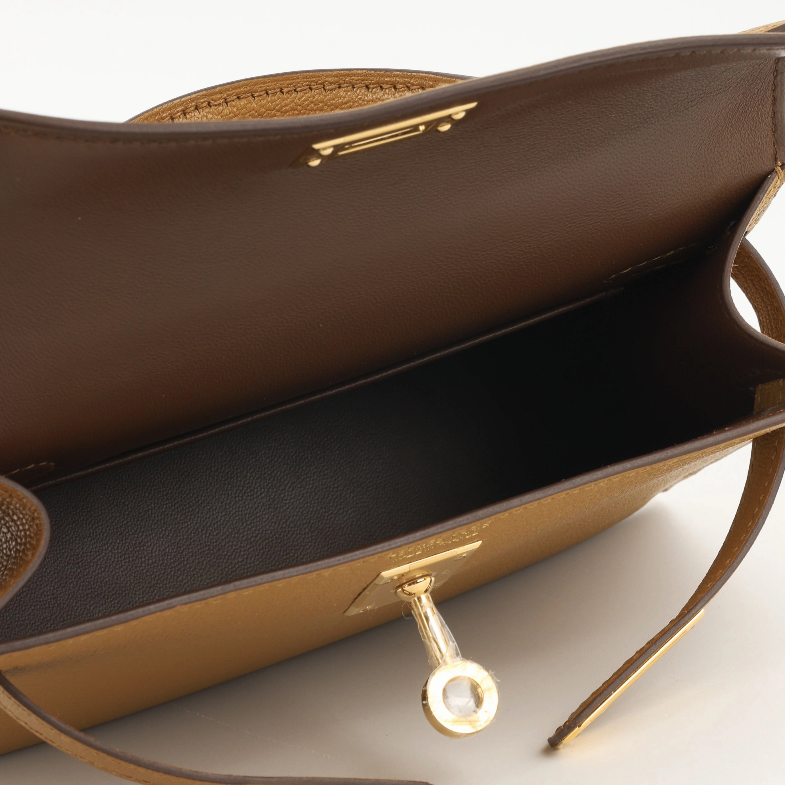 Herms Verso Mini Kelly - Caramel / Cacao (NWT)