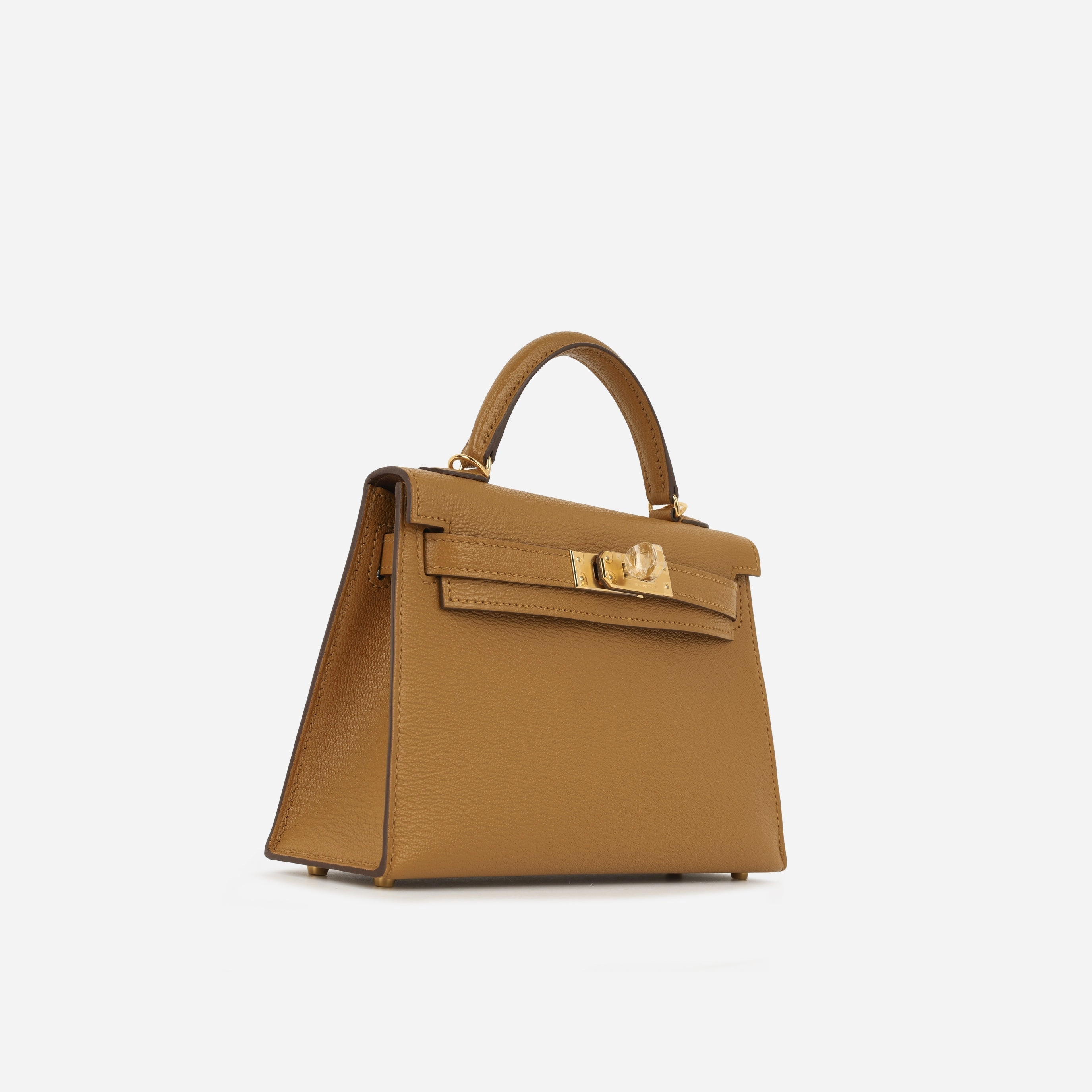 Herms Verso Mini Kelly - Caramel / Cacao (NWT)