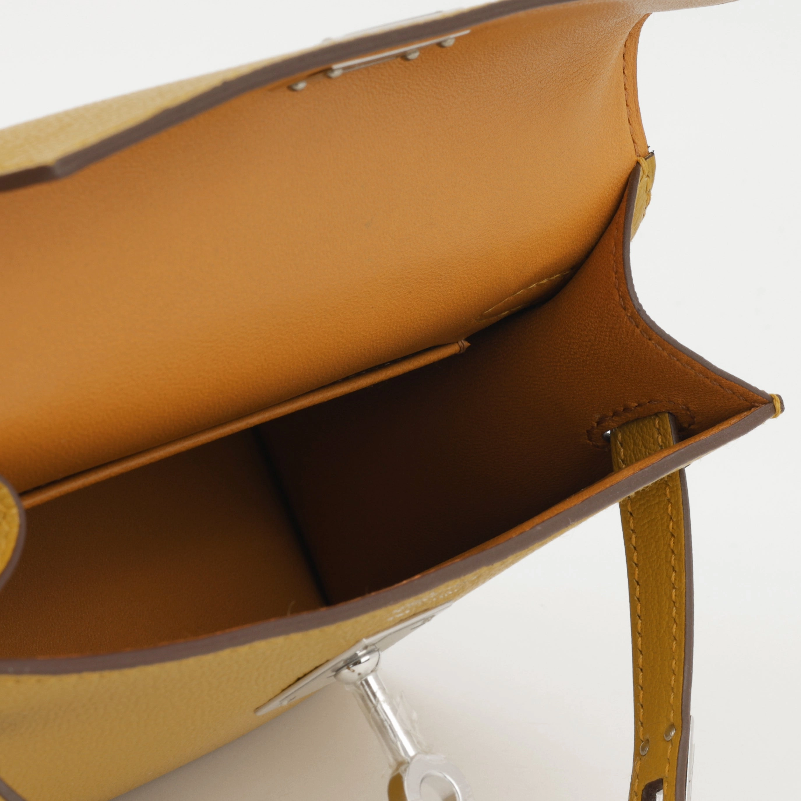 Herms Verso Mini Kelly - Gold/Jaune Ambre