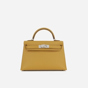 Herms Verso Mini Kelly - Gold/Jaune ambre