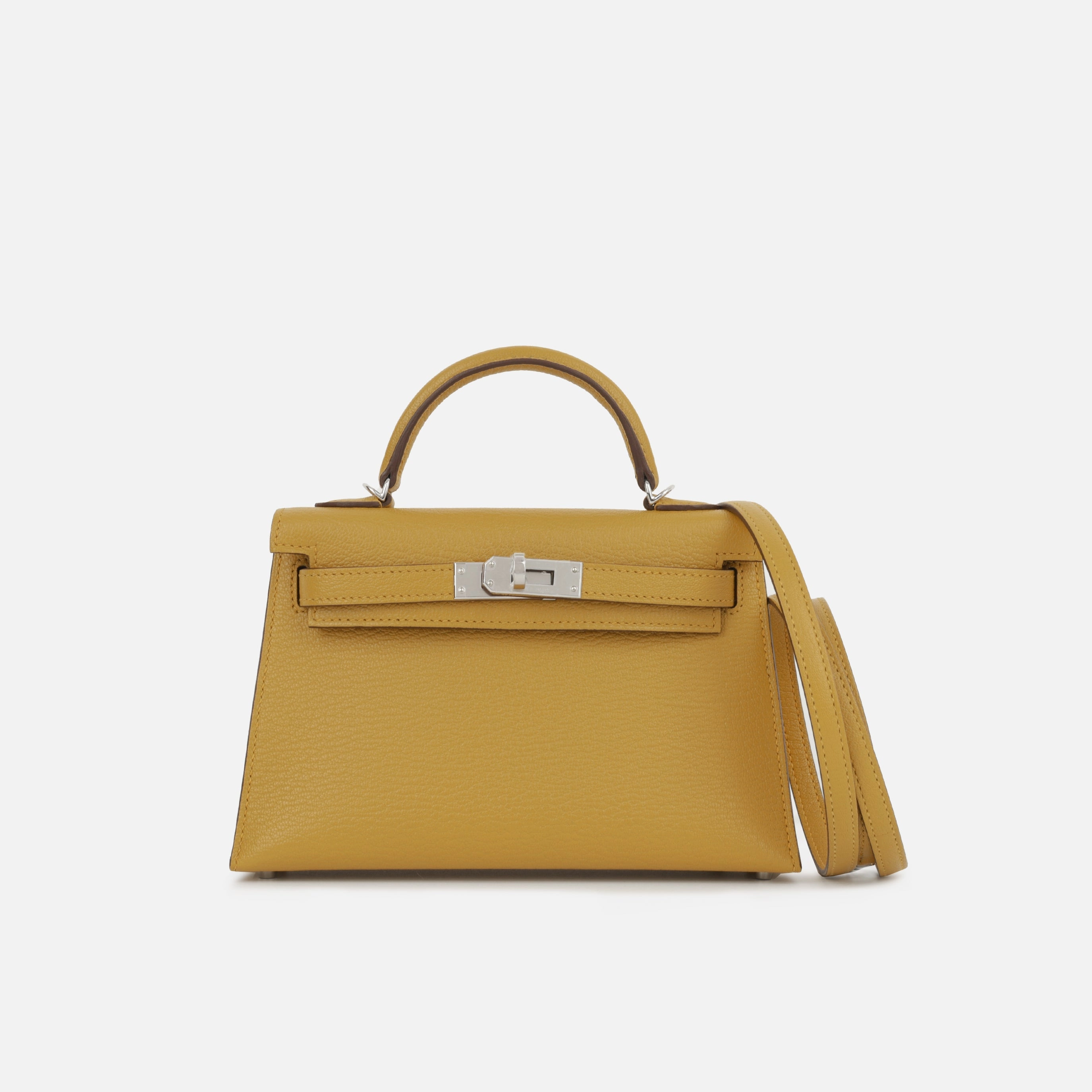 Herms Verso Mini Kelly - Gold/Jaune Ambre