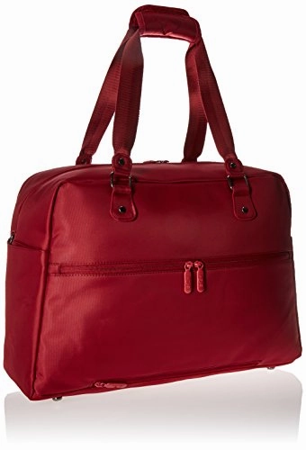 Heys America Unisex Hilite Multi-Zip Boarding Duffel with RFID Red Duffel Bag