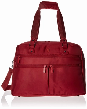 Heys America Unisex Hilite Multi-Zip Boarding Duffel with RFID Red Duffel Bag (Red)