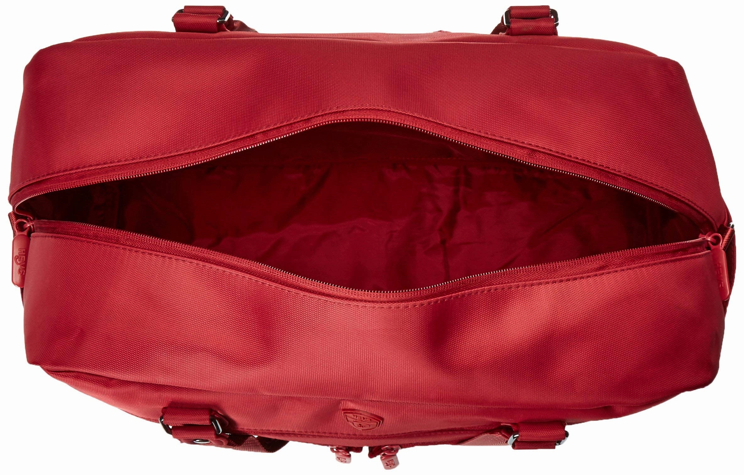 Heys America Unisex Hilite Multi-Zip Boarding Duffel with RFID Red Duffel Bag (Red)