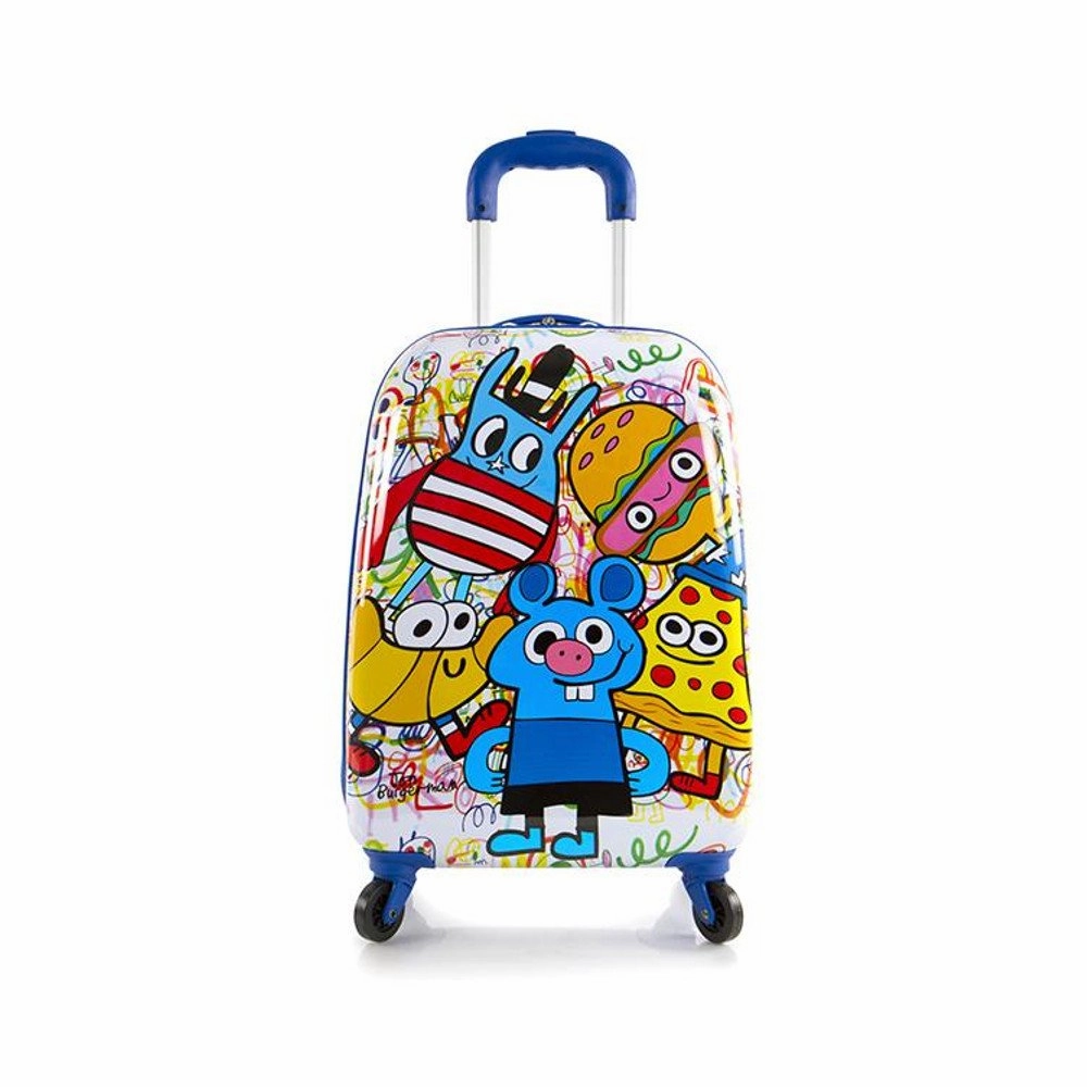 Heys Jon Burgerman Unisex 20" Hardside Spinner Expandable Carry On Luggage