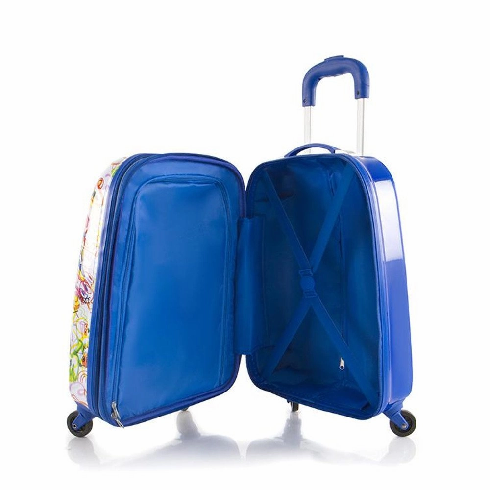 Heys Jon Burgerman Unisex 20" Hardside Spinner Expandable Carry On Luggage