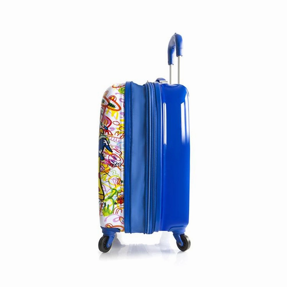 Heys Jon Burgerman Unisex 20" Hardside Spinner Expandable Carry On Luggage