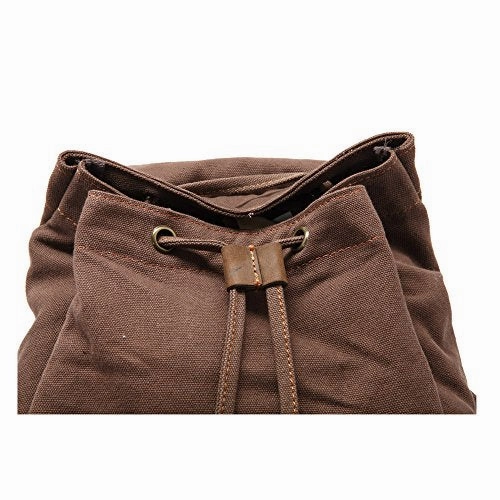High Capacity Canvas Vintage Backpack - for School Hiking Travel 12-17" Laptop