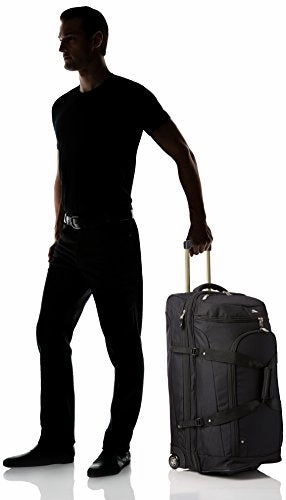High Sierra 32" Drop Bottom Wheeled Duffel (Black)