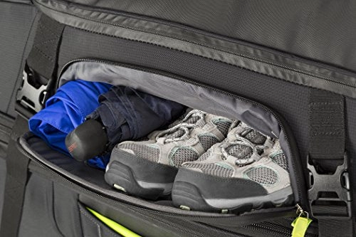 High Sierra At8 Wheeled Upright Duffel Bag, Black/Zest, 32"