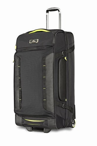 High Sierra At8 Wheeled Upright Duffel Bag, Black/Zest, 32"