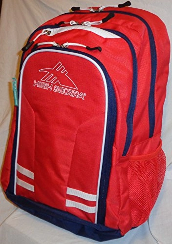 High Sierra Blaise Backpack With 15In. Laptop Pocket, Crimson/True Navy/White