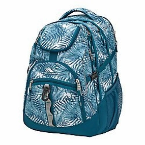 High Sierra(R) Access Backpack With 17In. Laptop Pocket, Lagoon/Palms