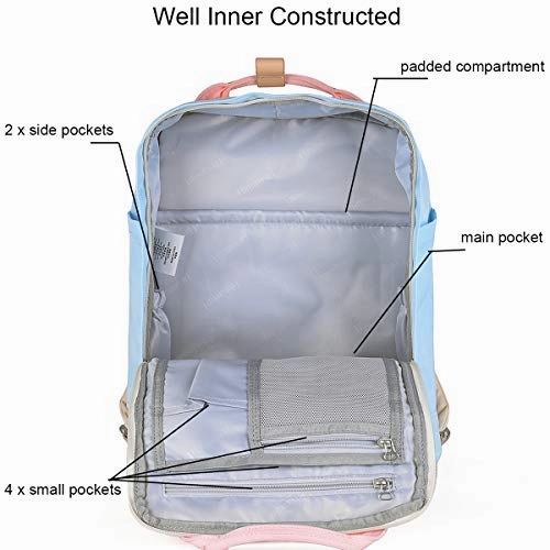 Himawari Backpack Laptop Backpack College Backpack School Bag 14.9" Travel Backpack for WomenFits 13-inch Laptop25A#