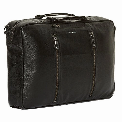 Hook And Albert Leather 3-Way Carryall, Black (Black)
