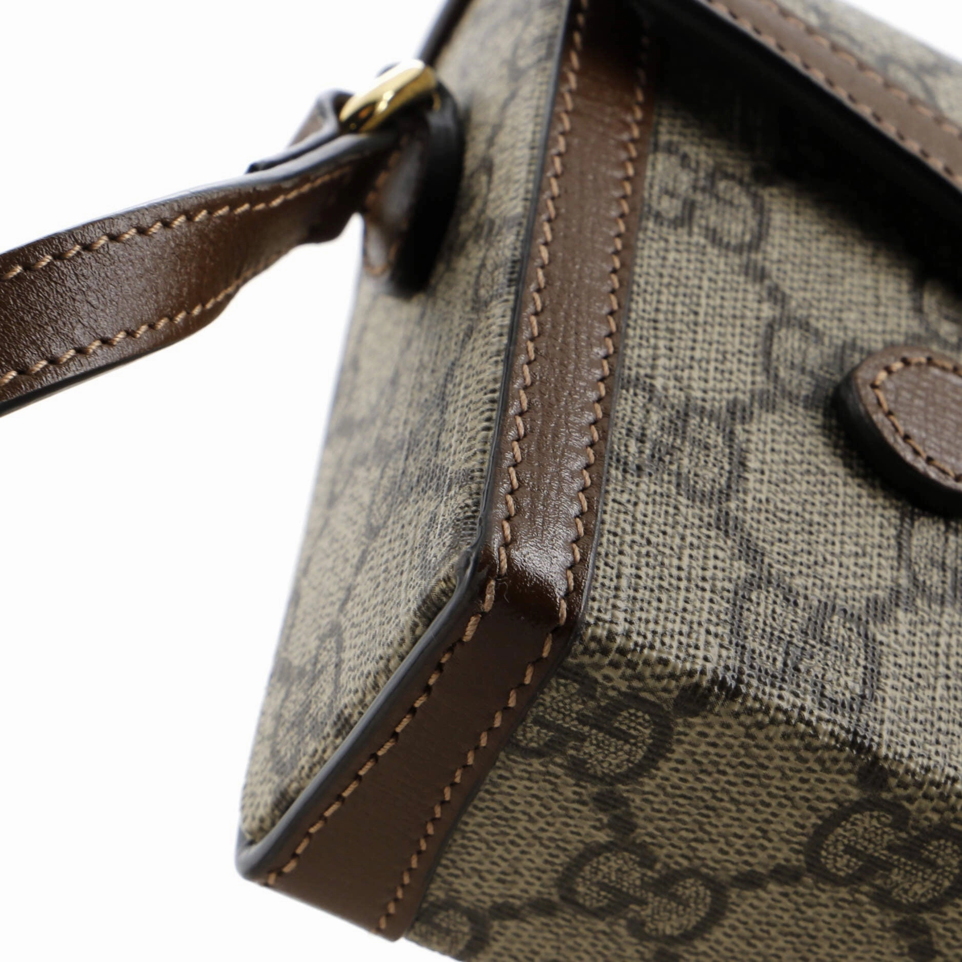Horsebit 1955 Flap Crossbody Bag GG Coated Canvas Mini