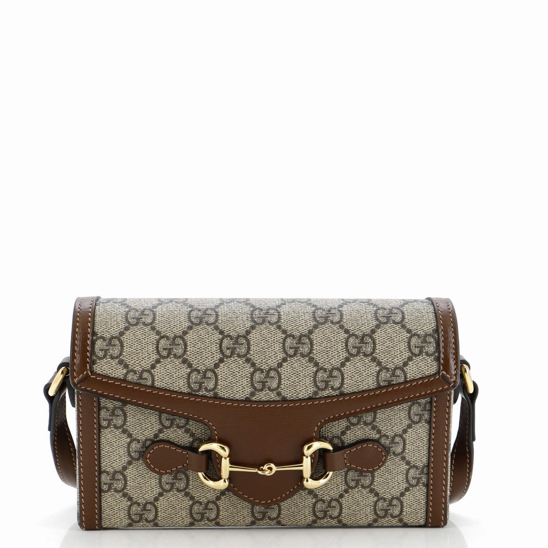 Horsebit 1955 Flap Crossbody Bag GG Coated Canvas Mini