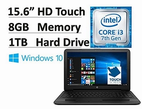 Hp Flagship 15.6" Hd Touchscreen Signature Laptop - Intel Core I3-7100U 2.40 Ghz, 8 Gb Ddr4 Memory,
