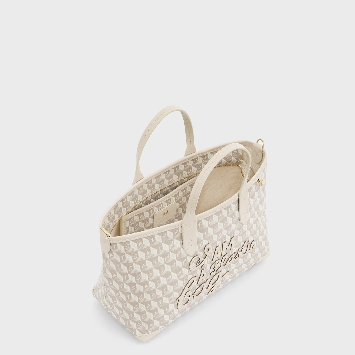 I Am A Plastic Bag XS Zipped Motif Cross-body Tote