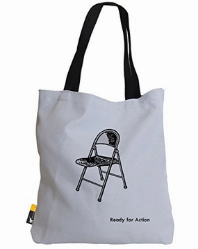 Iconic Art Summer Tote Bag - White Pop Art Beach Bag | Ubu Republic